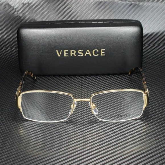 Versace Gold 53mm Women's Eyeglasses - Picture 2 of 5
